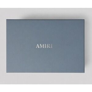 AMIRI Luxury Shoe Box Blue Slide Drawer Skeletop Low Size 48 OG Box Only